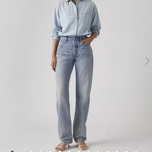 Dynamite High Rise Blue Straight Leg Jeans Size 27 Cotton
